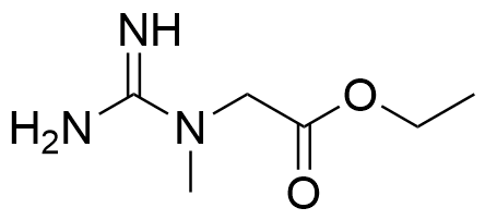 ethyl N-carbamimidoyl-N-methylglycinate Structure