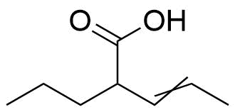 2-propylpent-3-enoic acid Structure