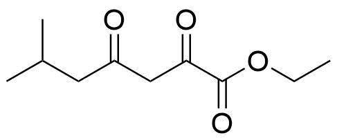 ethyl 6-methyl-2,4-dioxoheptanoate Structure