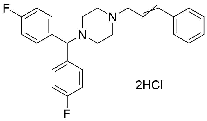 Flunarizine Dihydrochloride Structure