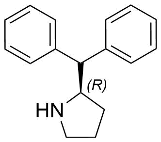 (R)-2-benzhydrylpyrrolidine Structure