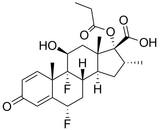 Fluticasone Propionate EP Impurity A Structure