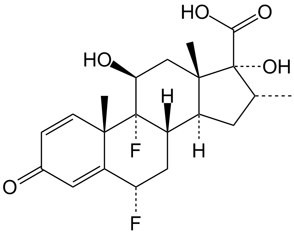 Fluticasone Carboxylic Acid Structure