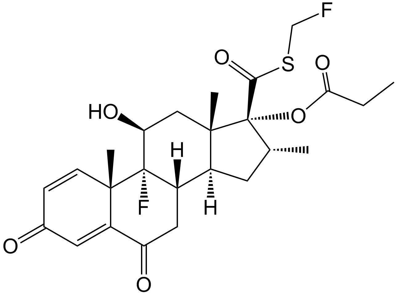 Fluticasone Impurity 14 Structure