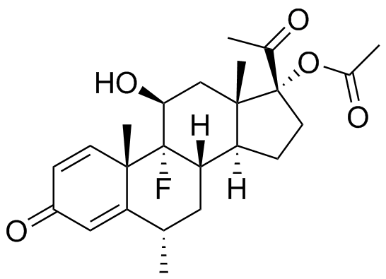 Fluorometholone Acetate Structure