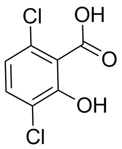 3,6-Dichloro-2-Hydroxybenzoic Acid Structure