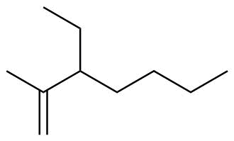 3-Ethyl-2-Methylhept-1-Ene Structure