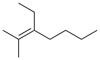 3-Ethyl-2-Methylhept-2-Ene Structure