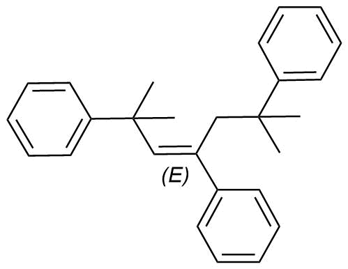(E)-(2,6-dimethylhept-3-ene-2,4,6-triyl)tribenzene Structure