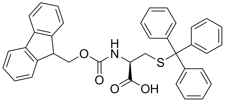 Fmoc-S-Trityl-L-Cysteine Structure