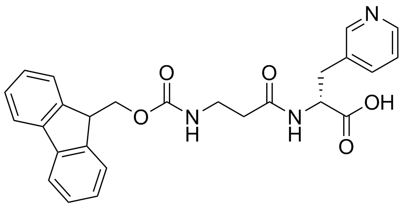 Fmoc-β-Ala- D-3-Pal -Oh Structure
