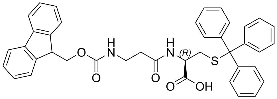 Fmoc-β-Ala-Cys(Trt)-OH Structure